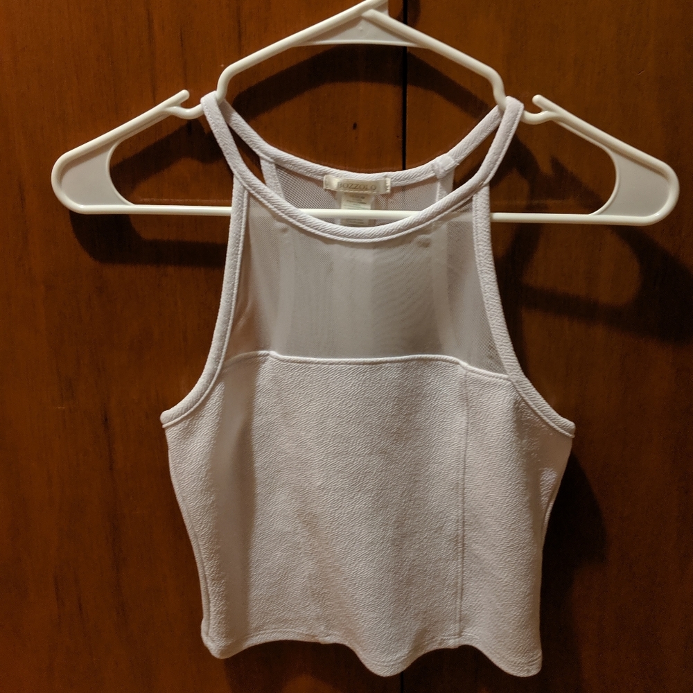 White crop top